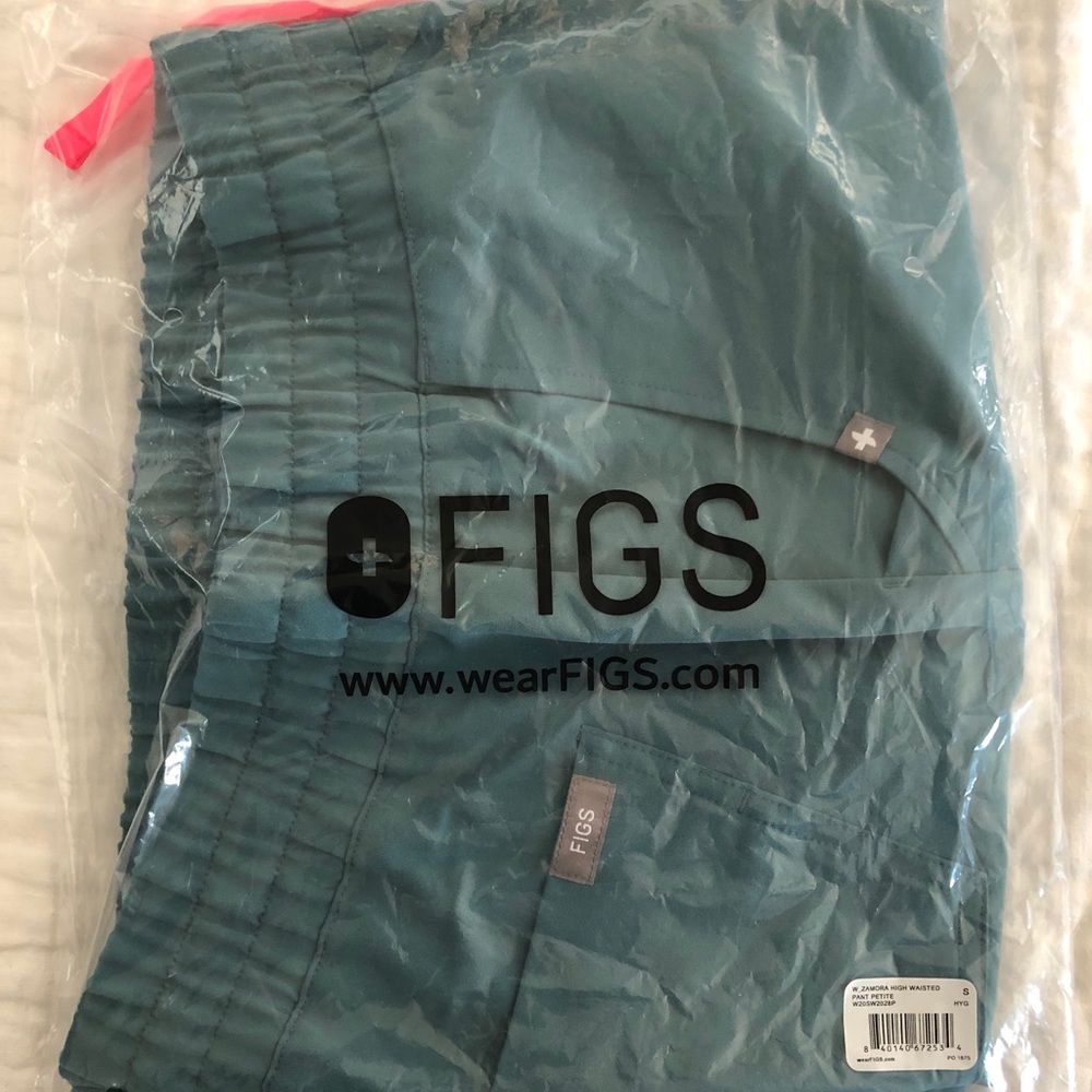 NWT Figs Zamora High Waisted Hydrogreen